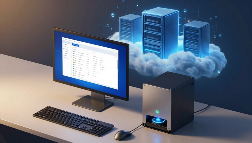 Computer, local drive, and off-site backup copies Computer, local drive, and off-site backup copies
