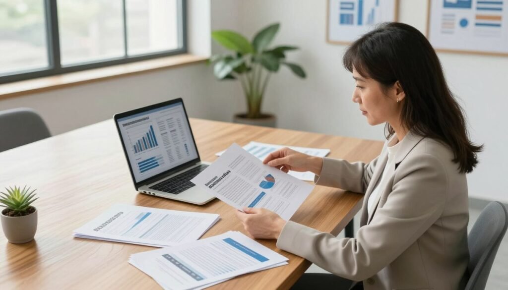 Owner compares business plan formats for a lender review Owner compares business plan formats for a lender review