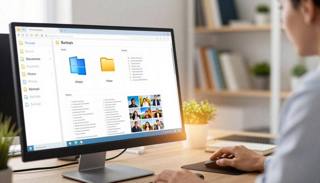 Windows user folders with documents and photos to back up Windows user folders with documents and photos to back up